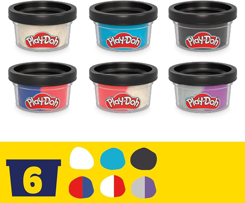 Juguetes Play Doh Marvel Hero Adventure Playset 3 figuras de acción de Marvel con herramientas portátiles Black Panther Capitán América y Spider-Man juguetes de imaginación para niños y niñas a partir de 4 Juguetes | 615843VDU