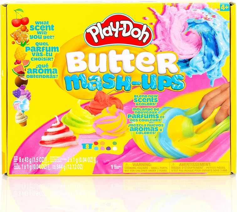 Juguetes Play Doh Mash-ups de mantequilla perfumada paquete de 8 masa sensorial kit de regalos para niños juguetes populares para niños recuerdos de fiesta para niños de 8 a 12 años Juguetes | 394126FWM