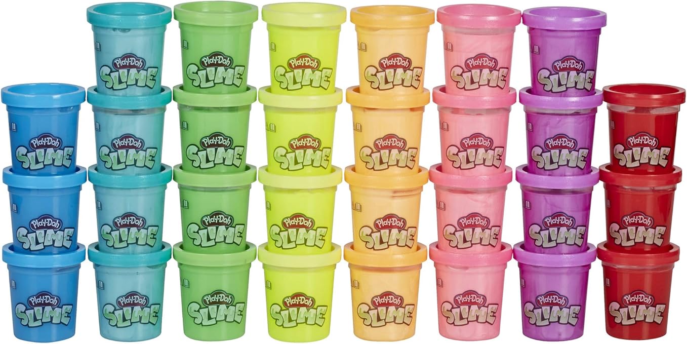 Juguetes Play Doh Paquete de 30 latas de slime varios colores del arco iris para edades de 3 años en adelante (exclusivo de Amazon) Juguetes | 527081SWY